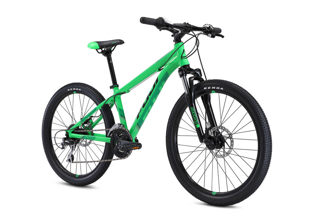 Fuji Dynamite 24 Pro Disc Kids Mountain Bike Shimano Acera - Green 2021