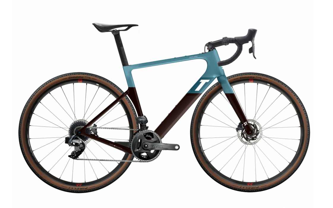 3T Exploro RaceMax SRAM Force AXS 2X - Blue/Brown 2022