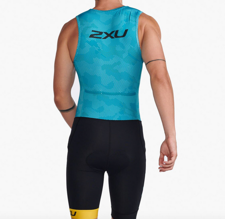 2XU Men's Core Trisuit - Black/Pacific