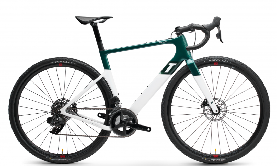 3T Exploro RaceMax SRAM Rival AXS 2X 700C - Emerald/White 2023