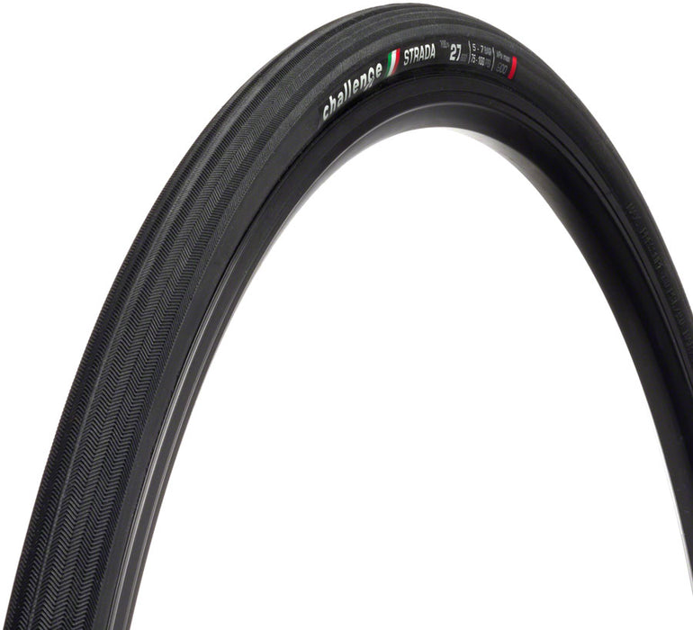 Challenge Strada Race Tire - Clincher, Folding, Black