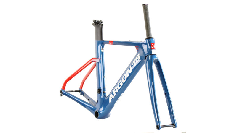 Argon 18 E-117 Tri Disc Frameset - Blue/Red 2023