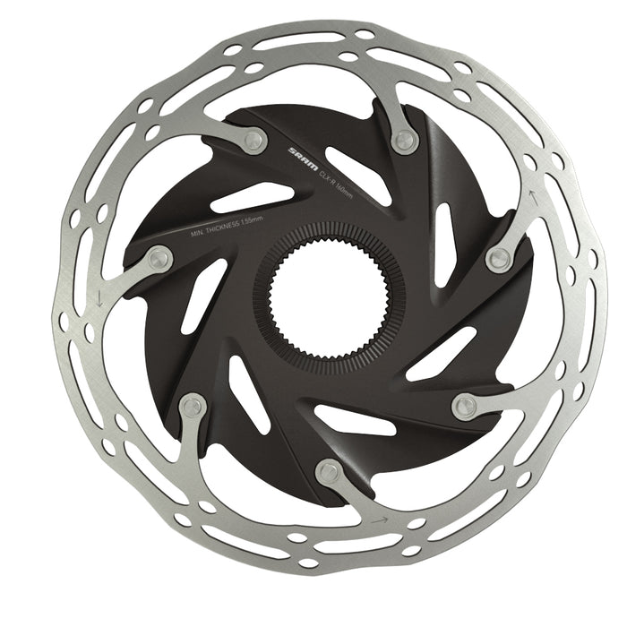 SRAM Centerline X Road 2 Piece CenterLock Disc Brake Rotor Black Rounded