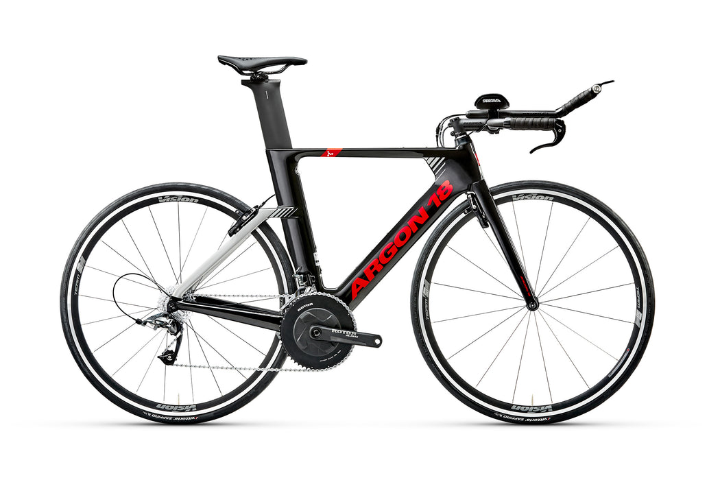 Argon 18 E-117 Tri SRAM Force 22 - Silver Rabbit Black Gloss 2022