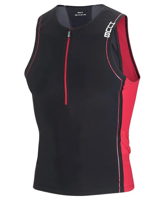 HUUB Men's Core Tri Top Black/Red