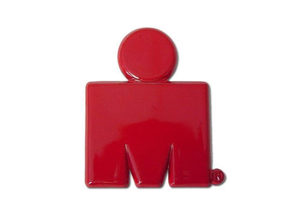 IRONMAN M-DOT Chrome Car Emblem by Elektroplate Red