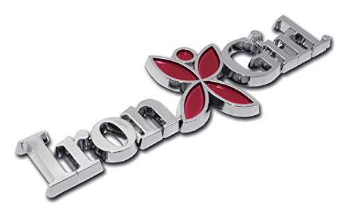 Iron Girl Triathlon Chrome Auto Emblem