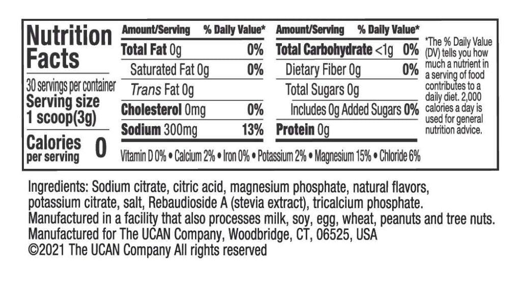 UCAN Hydrate Electrolyte Powder-Pineapple 30 servings