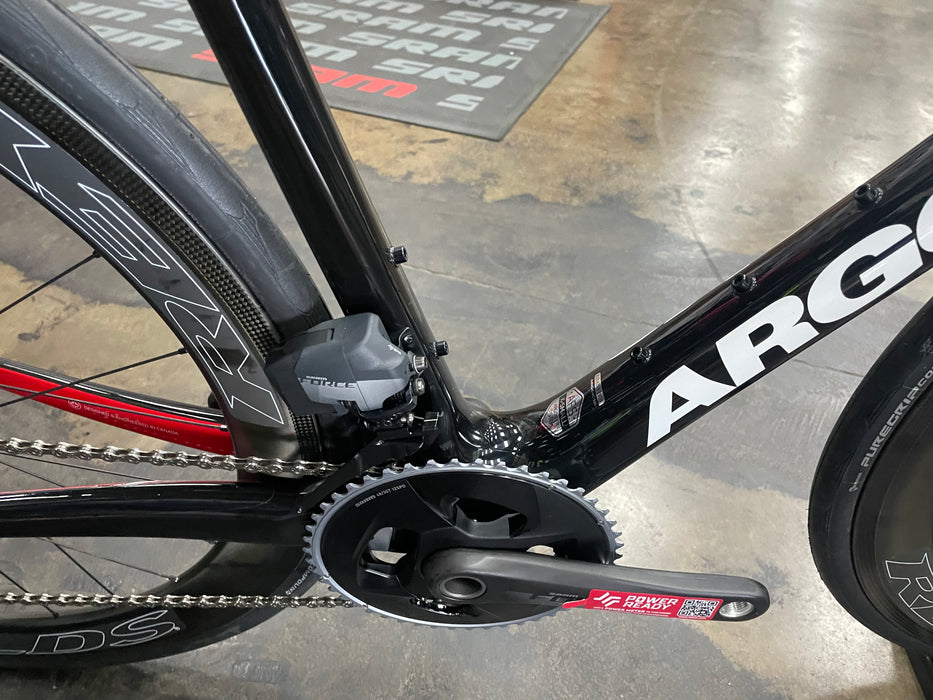 Argon 18 Gallium Pro Rim SRAM Force AXS - Reynolds AR58 Wheelset - Black/White 2019