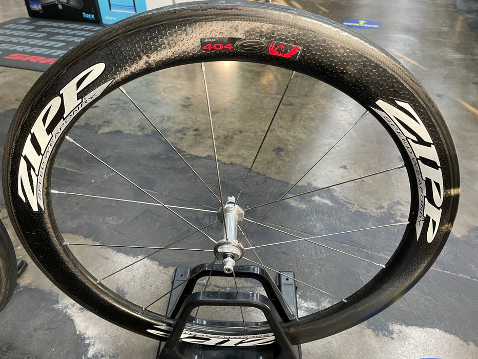 Zipp 404 Firecrest /  Zipp Super-9 Disc Carbon Tubular Wheelset - Demo