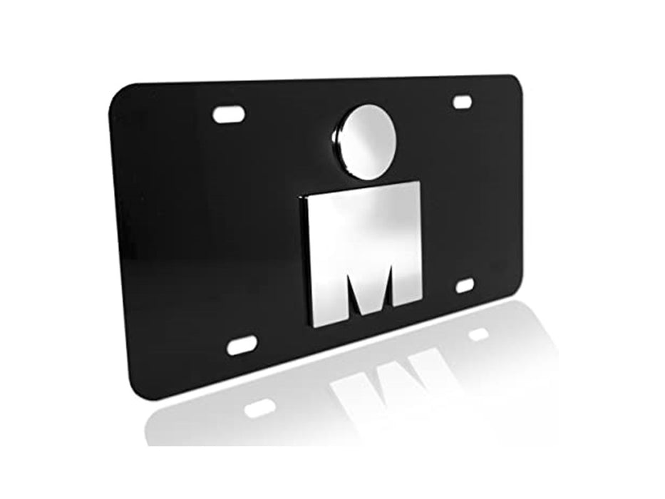 IRONMAN M-DOT Elektroplate License Plate black and silver