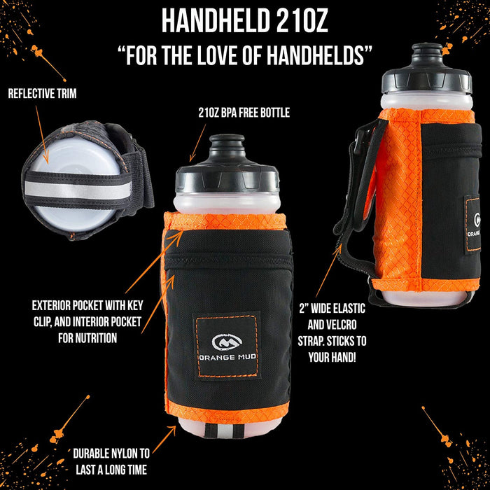 Orange Mud Handheld Hydration Pack Bottle