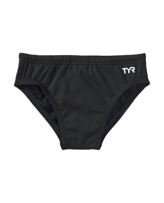 Men’s Durafast Elite Solid Brief Swimsuit-Black