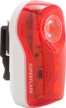 Planet Bike LED Superflash Taillight: Red/White