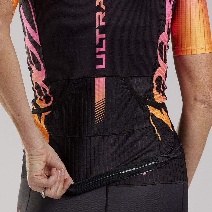 ZOOT WOMENS ULTRA TRI AERO JERSEY - PINK FADE